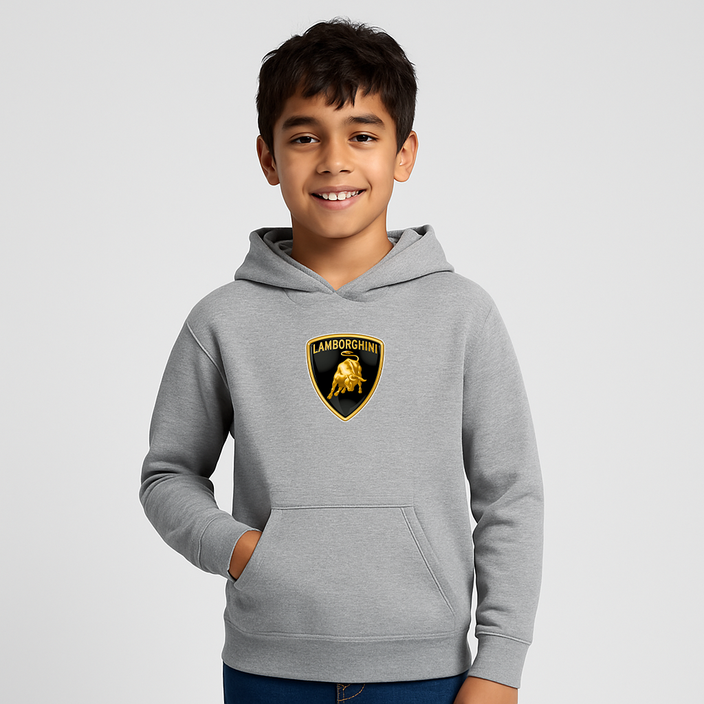 Youth Kids Lamborghini Car Pullover Hoodie